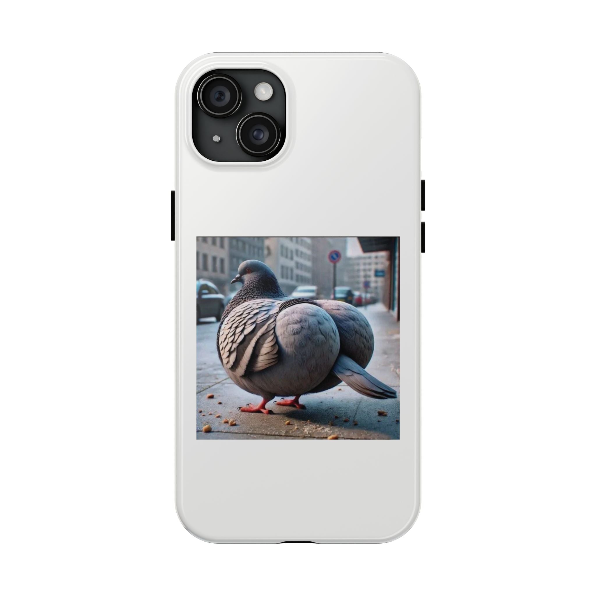 Bird With Fat Butt Phone Case - White