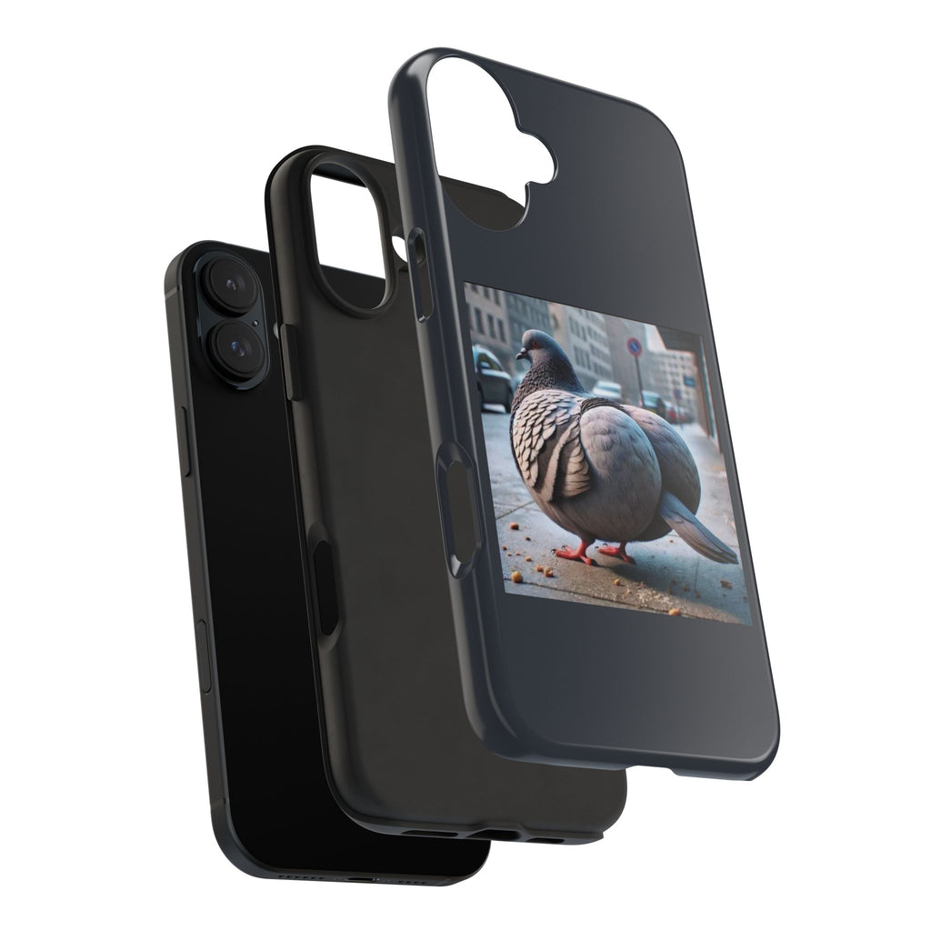 Bird With Fat Butt Phone Case - Black
